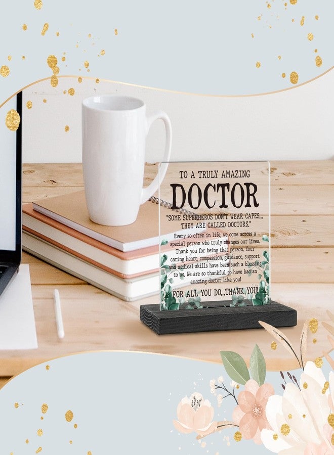 akeke Doctor Gifts for Women, Men, Doctor Appreciation Thank You Gift, Doctor Leaving Going Away Retirement Christmas Birthday Gifts for Women, Doctor Plaque Desk Decorative Signs GXX23 - Image 5